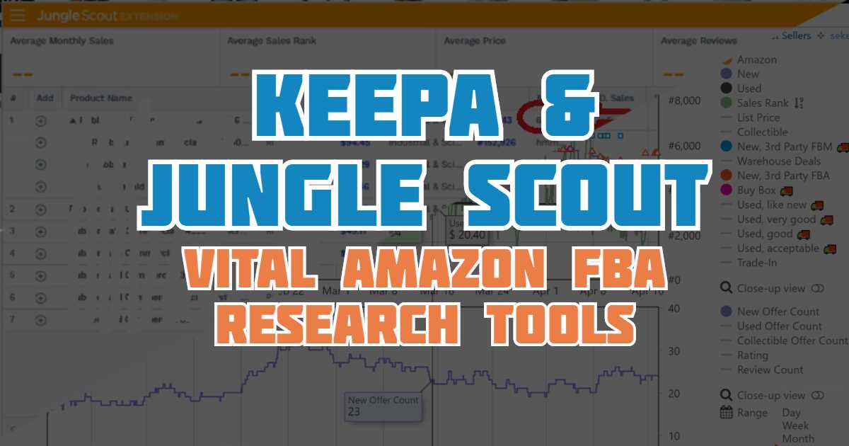 Keepa And Jungle Scout Amazon Fba Research Tools Seller Essentials